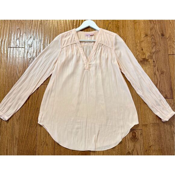 Calypso St. Barth pink vneck blouse size xs - Picture 8 of 8